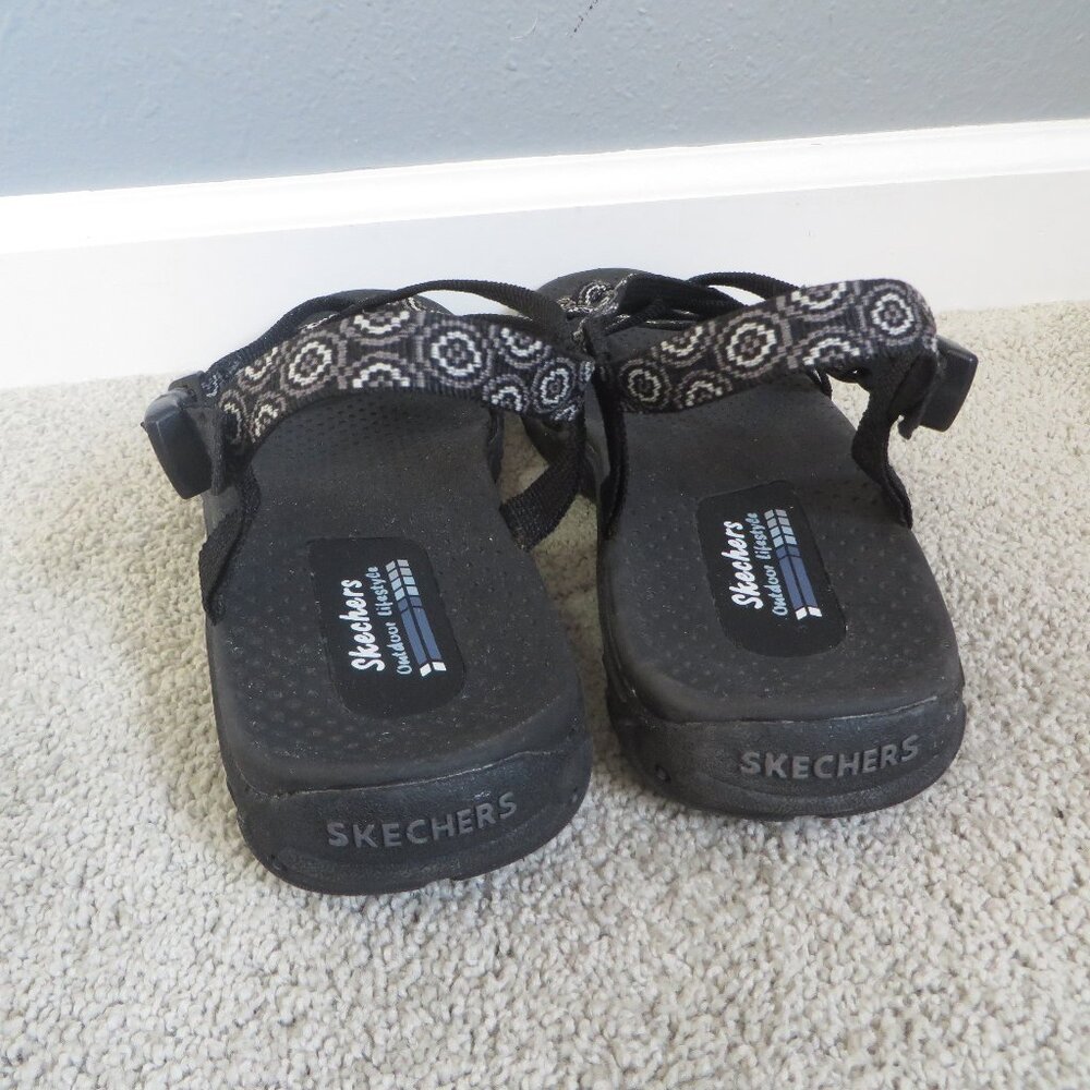 NEW Skechers Reggae Irie Mon Womens Sandals Size 10 Black Outdoor Lifestyle - Picture 4 of 10